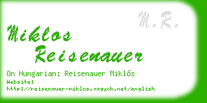 miklos reisenauer business card